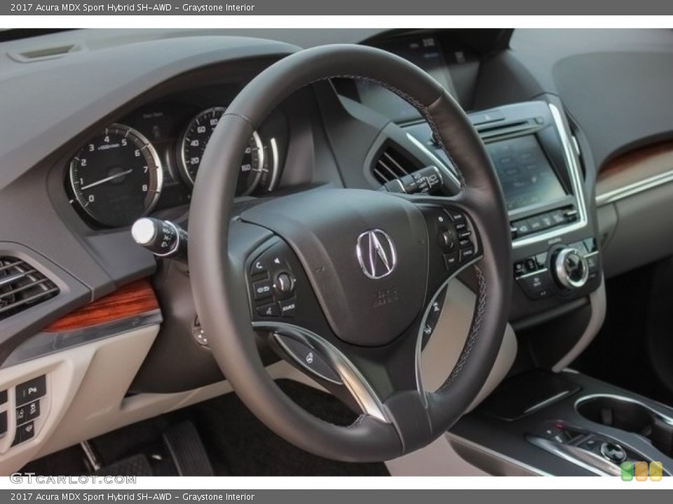 Graystone Interior Steering Wheel for the 2017 Acura MDX Sport Hybrid SH-AWD #120988316
