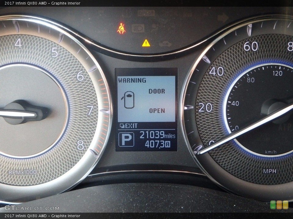 Graphite Interior Gauges for the 2017 Infiniti QX80 AWD #120996654