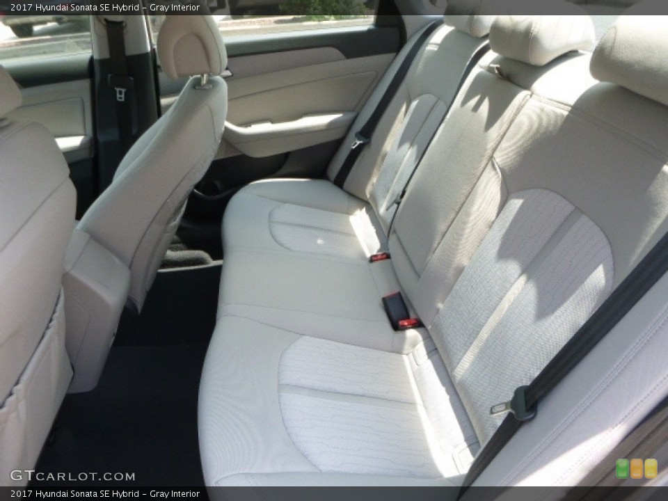 Gray Interior Rear Seat for the 2017 Hyundai Sonata SE Hybrid #121002054