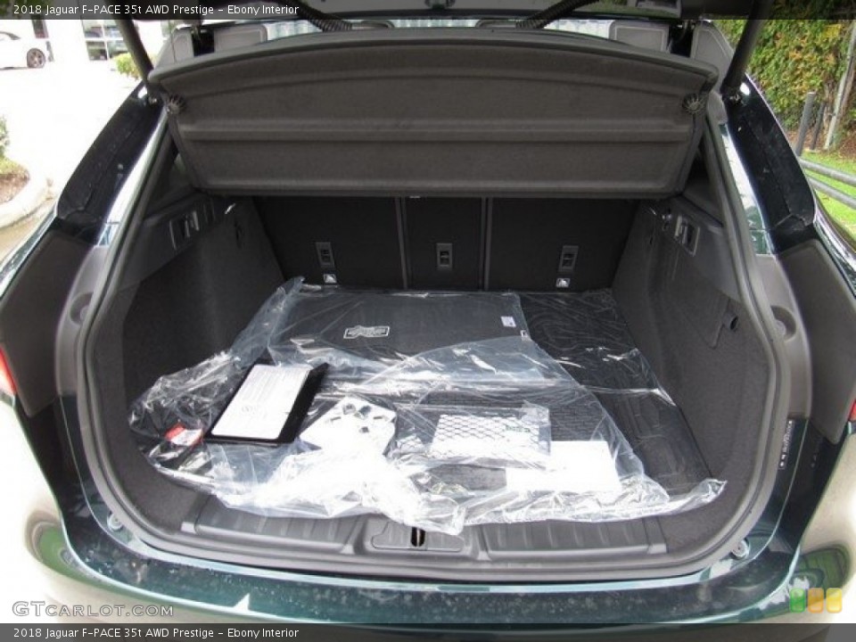 Ebony Interior Trunk for the 2018 Jaguar F-PACE 35t AWD Prestige #121004745