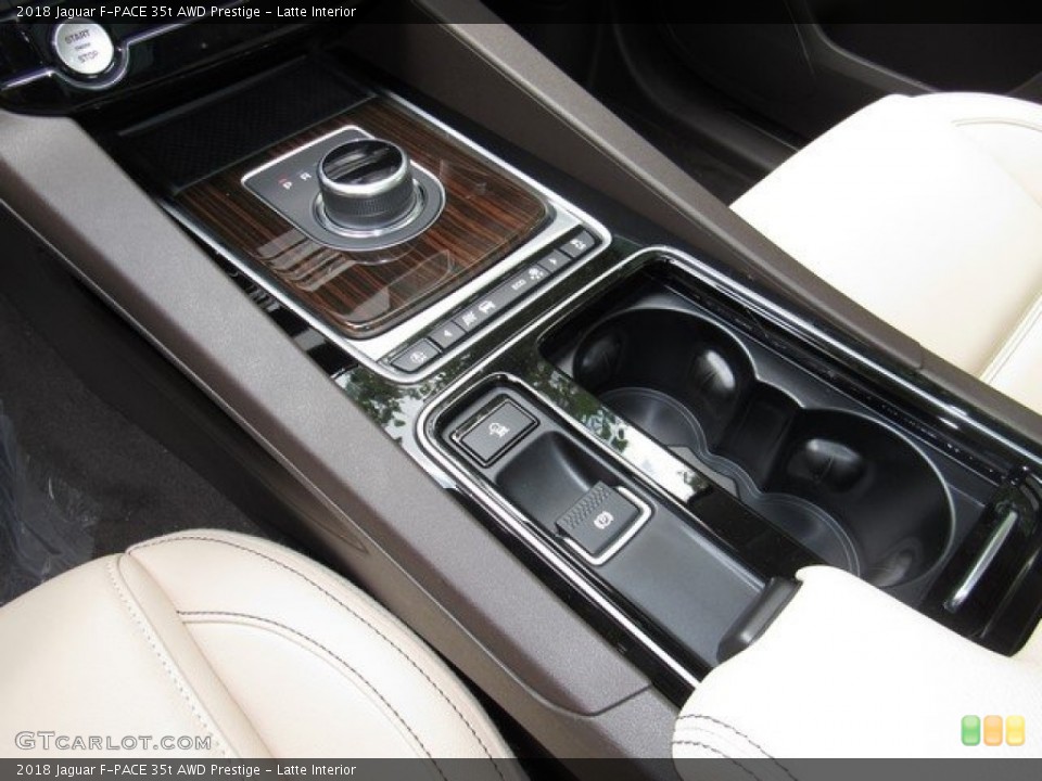 Latte Interior Controls for the 2018 Jaguar F-PACE 35t AWD Prestige #121005108