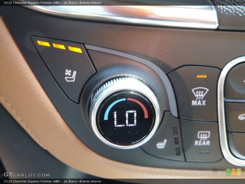 Jet Black/­Brandy Interior Controls for the 2018 Chevrolet Equinox Premier AWD #121006545