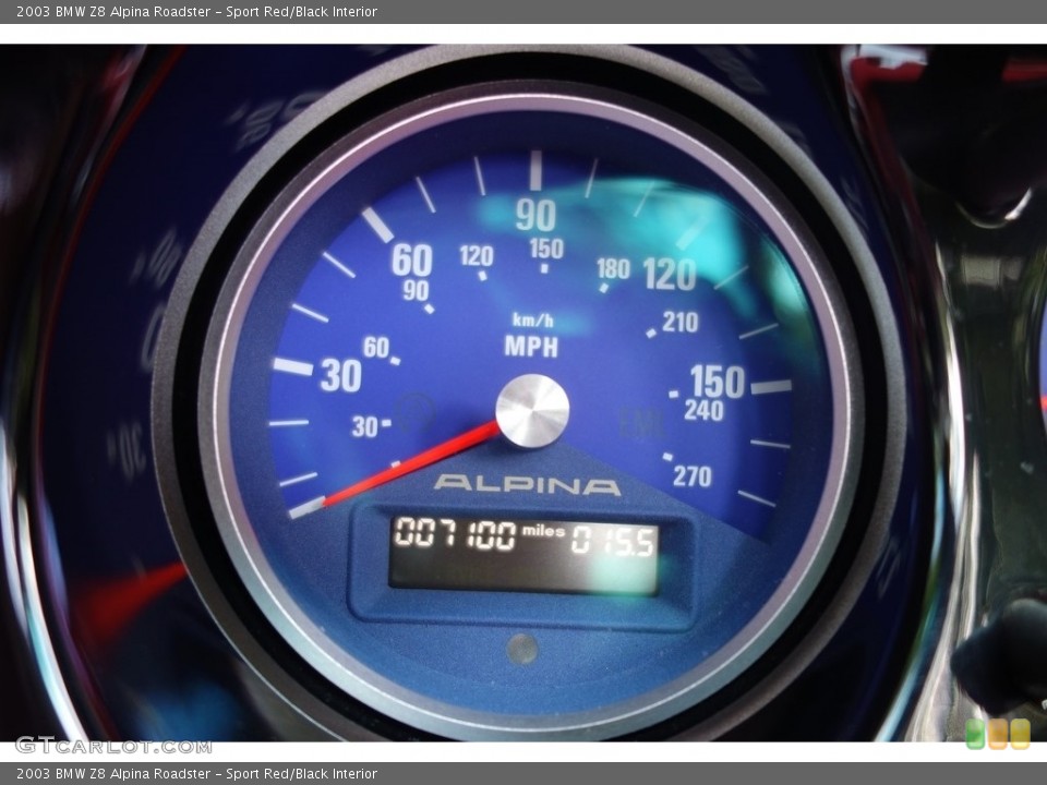 Sport Red/Black Interior Gauges for the 2003 BMW Z8 Alpina Roadster #121029678
