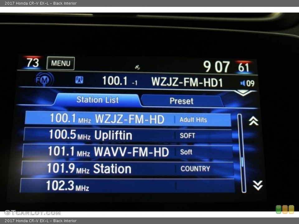 Black Interior Audio System for the 2017 Honda CR-V EX-L #121040202