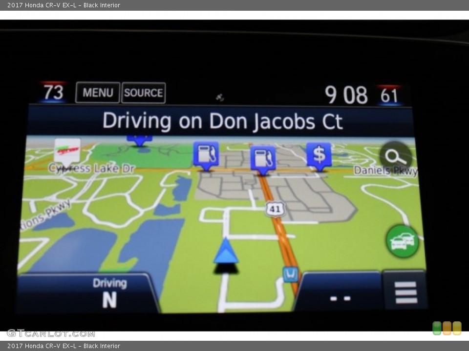 Black Interior Navigation for the 2017 Honda CR-V EX-L #121040222