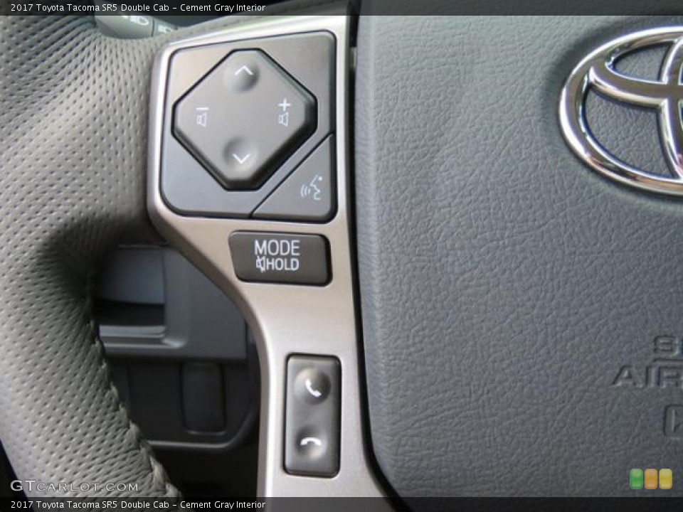 Cement Gray Interior Controls for the 2017 Toyota Tacoma SR5 Double Cab #121043711