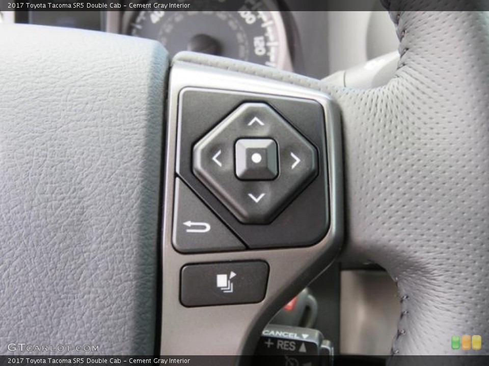 Cement Gray Interior Controls for the 2017 Toyota Tacoma SR5 Double Cab #121043731