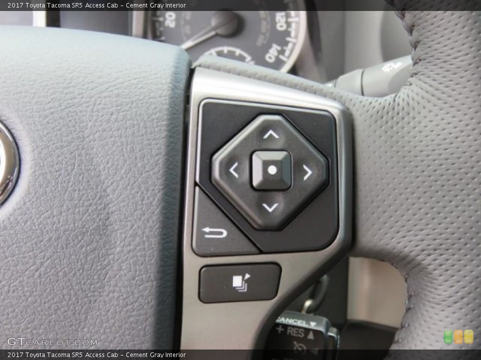 Cement Gray Interior Controls for the 2017 Toyota Tacoma SR5 Access Cab #121048046