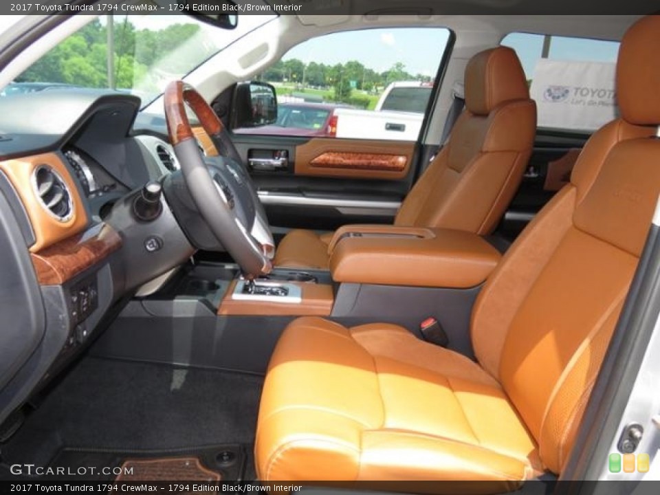 1794 Edition Black/Brown Interior Photo for the 2017 Toyota Tundra 1794 CrewMax #121048706