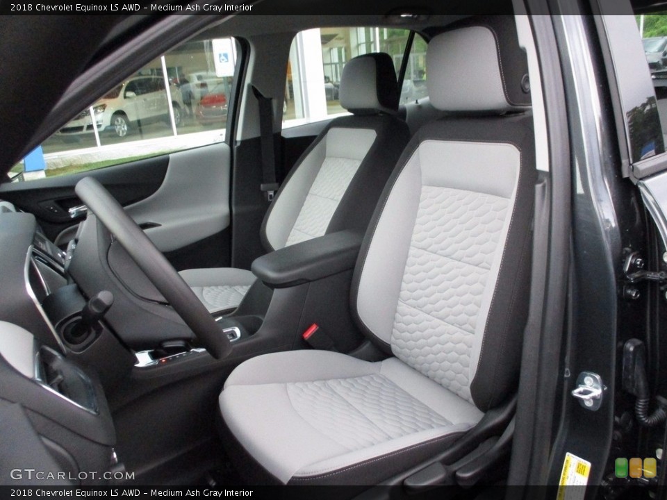 Medium Ash Gray Interior Front Seat for the 2018 Chevrolet Equinox LS AWD #121050913