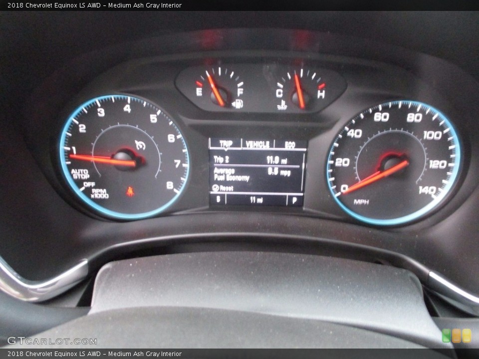 Medium Ash Gray Interior Gauges for the 2018 Chevrolet Equinox LS AWD #121051082