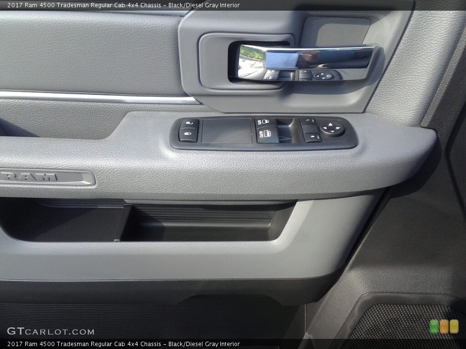 Black/Diesel Gray Interior Controls for the 2017 Ram 4500 Tradesman Regular Cab 4x4 Chassis #121051748