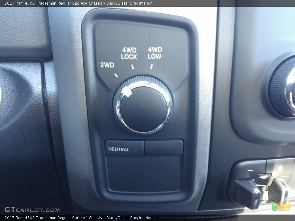 Black/Diesel Gray Interior Controls for the 2017 Ram 4500 Tradesman Regular Cab 4x4 Chassis #121051877