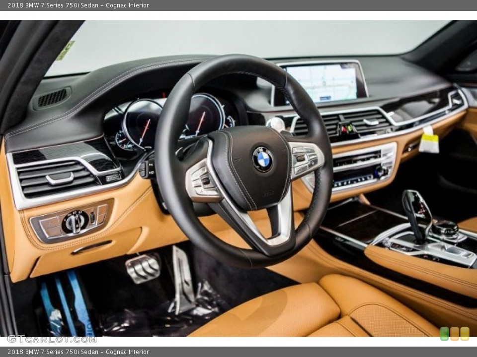 Cognac Interior Dashboard for the 2018 BMW 7 Series 750i Sedan #121057289