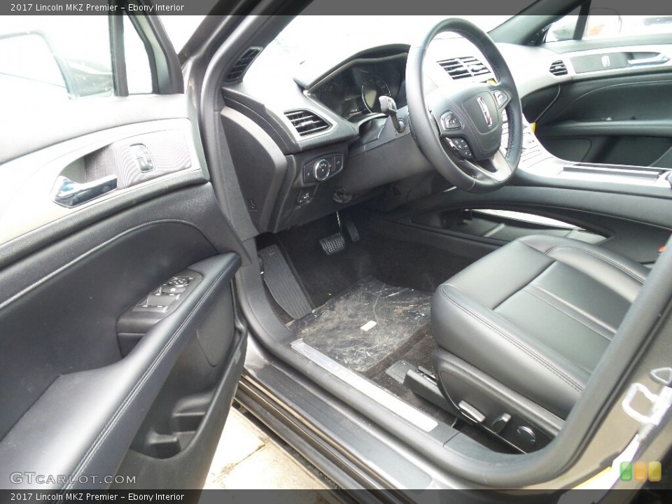 Ebony Interior Front Seat for the 2017 Lincoln MKZ Premier #121061409