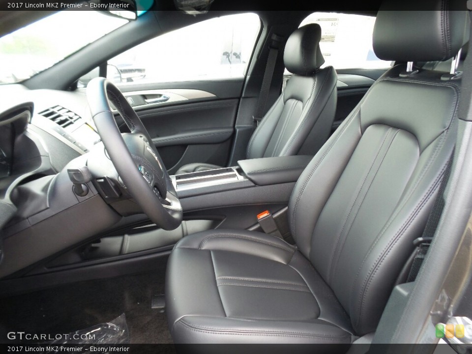 Ebony Interior Front Seat for the 2017 Lincoln MKZ Premier #121061442
