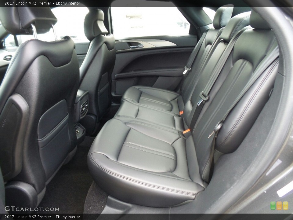 Ebony Interior Rear Seat for the 2017 Lincoln MKZ Premier #121061474