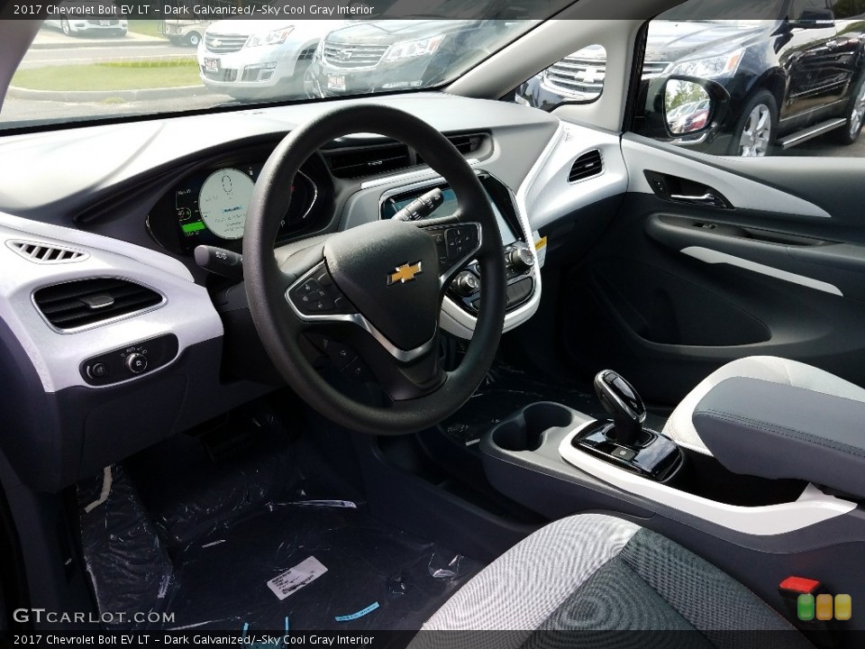 Dark Galvanized/­Sky Cool Gray Interior Photo for the 2017 Chevrolet Bolt EV LT #121062765