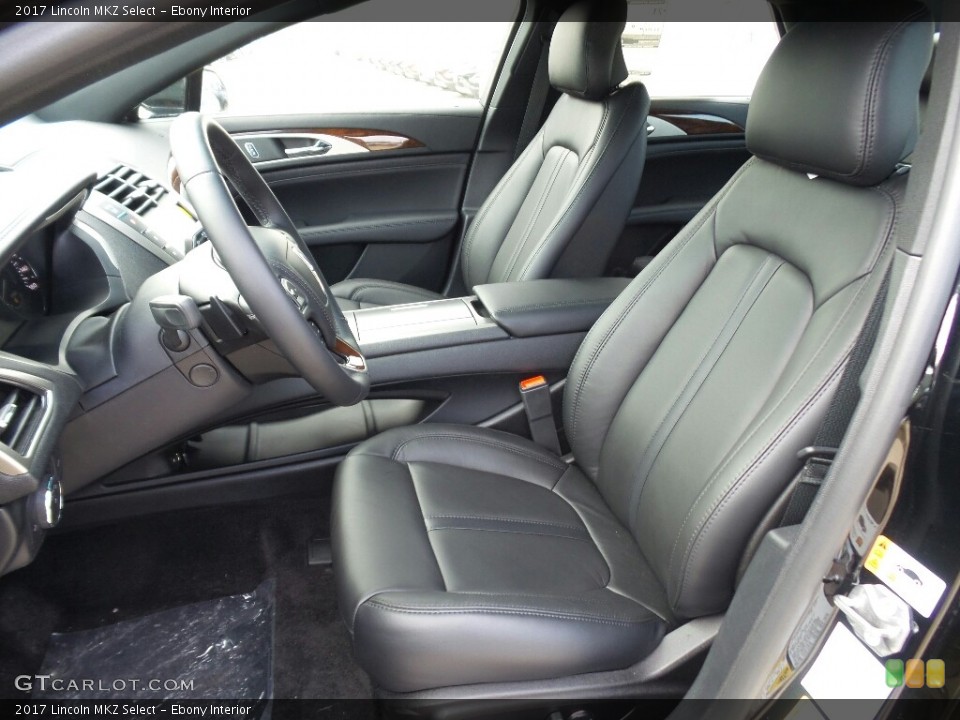 Ebony Interior Front Seat for the 2017 Lincoln MKZ Select #121062801