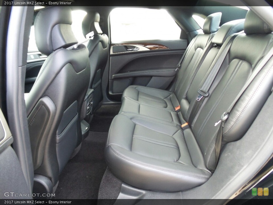 Ebony Interior Rear Seat for the 2017 Lincoln MKZ Select #121062831