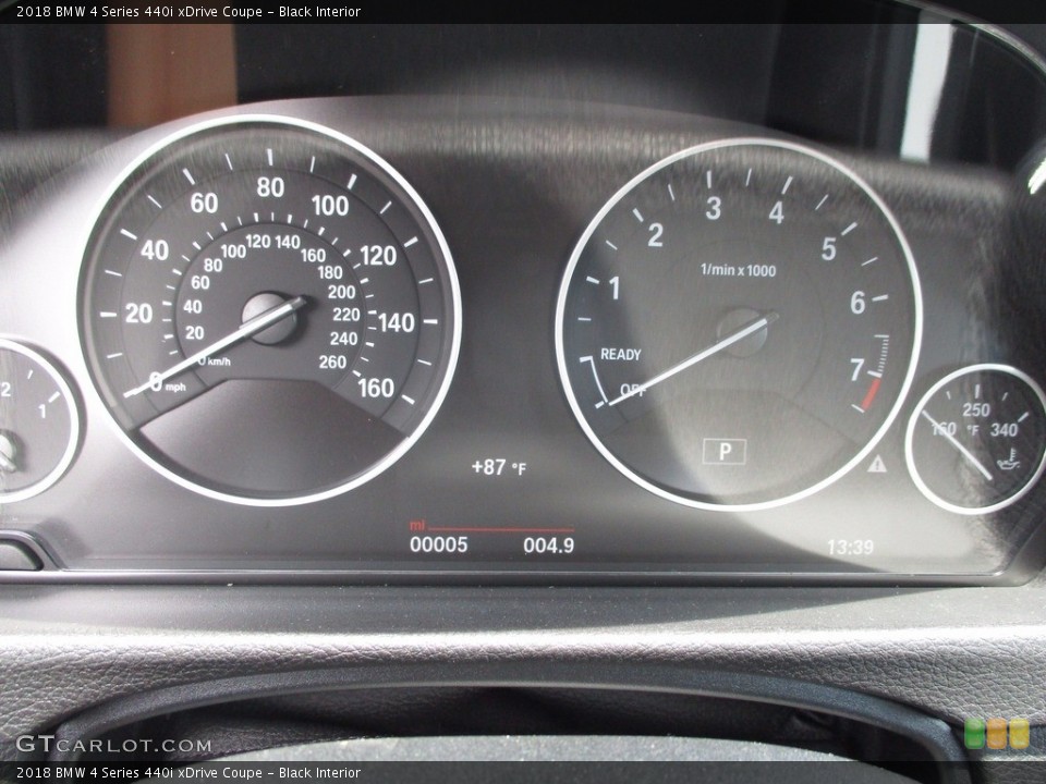 Black Interior Gauges for the 2018 BMW 4 Series 440i xDrive Coupe #121066766