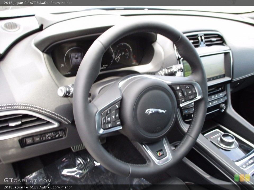 Ebony Interior Dashboard for the 2018 Jaguar F-PACE S AWD #121068207