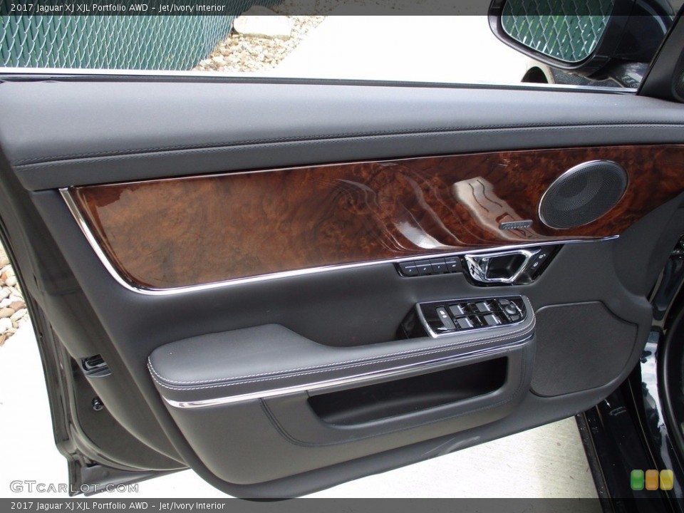 Jet/Ivory Interior Door Panel for the 2017 Jaguar XJ XJL Portfolio AWD #121070127