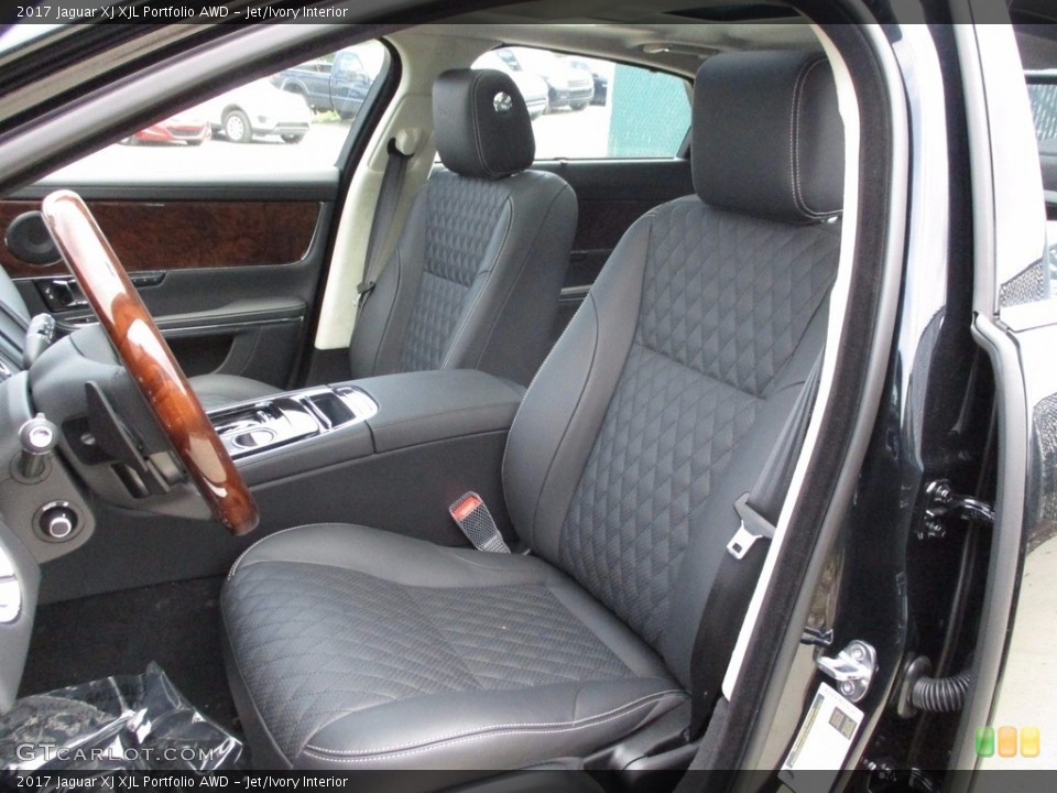 Jet/Ivory Interior Front Seat for the 2017 Jaguar XJ XJL Portfolio AWD #121070174