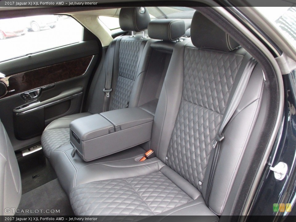 Jet/Ivory Interior Rear Seat for the 2017 Jaguar XJ XJL Portfolio AWD #121070199