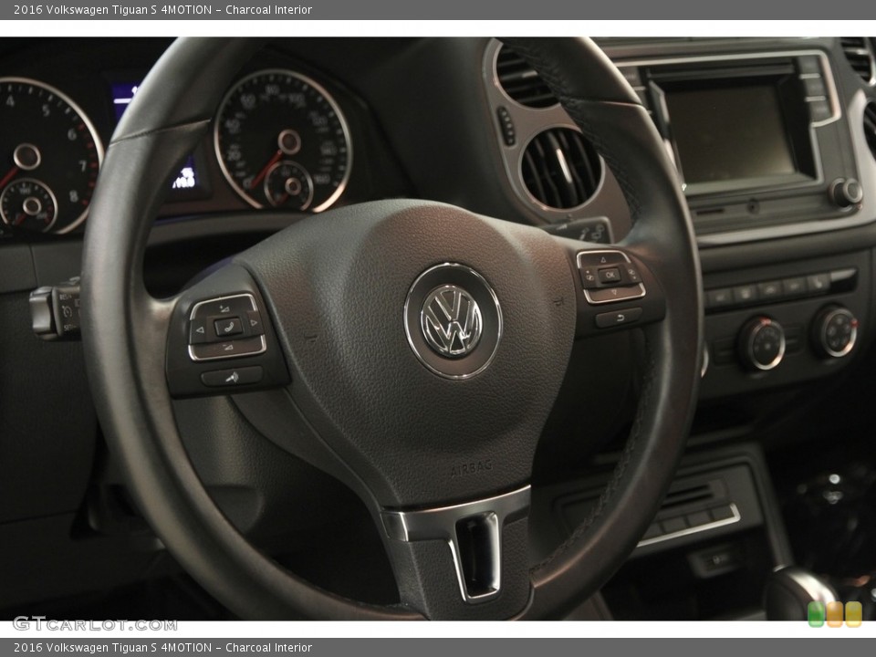 Charcoal Interior Steering Wheel for the 2016 Volkswagen Tiguan S 4MOTION #121073073