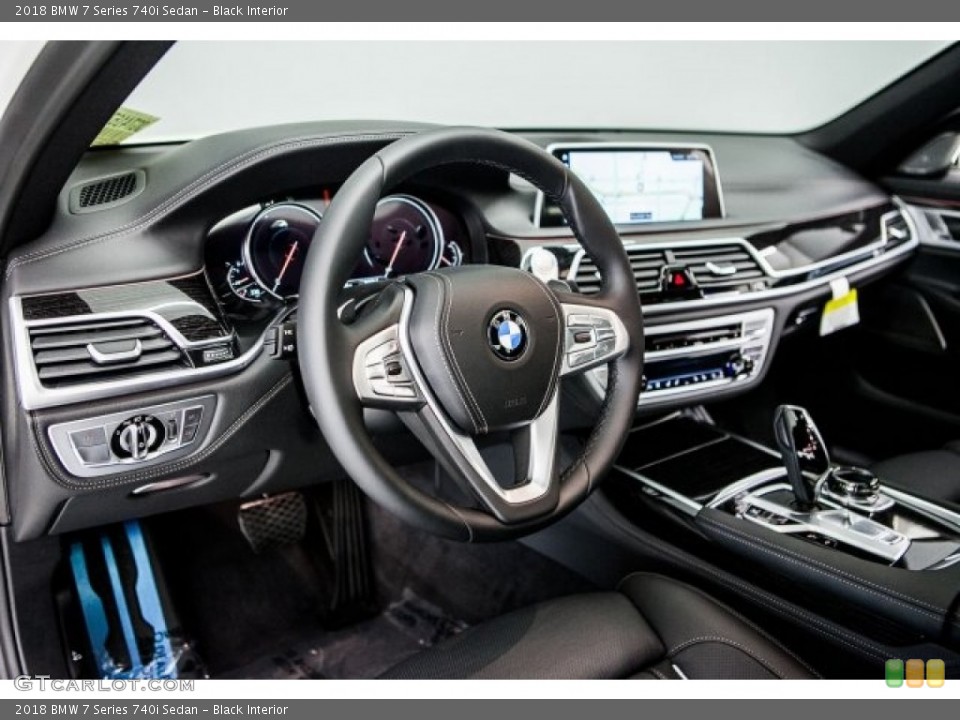 Black Interior Dashboard for the 2018 BMW 7 Series 740i Sedan #121079493