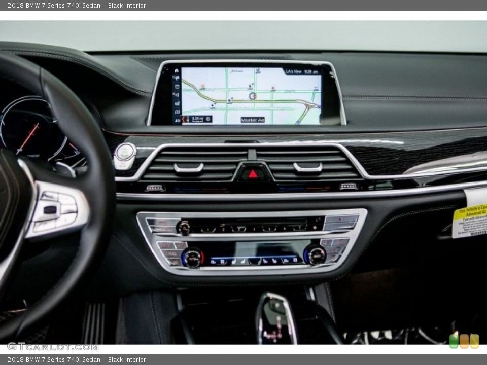 Black Interior Controls for the 2018 BMW 7 Series 740i Sedan #121079505