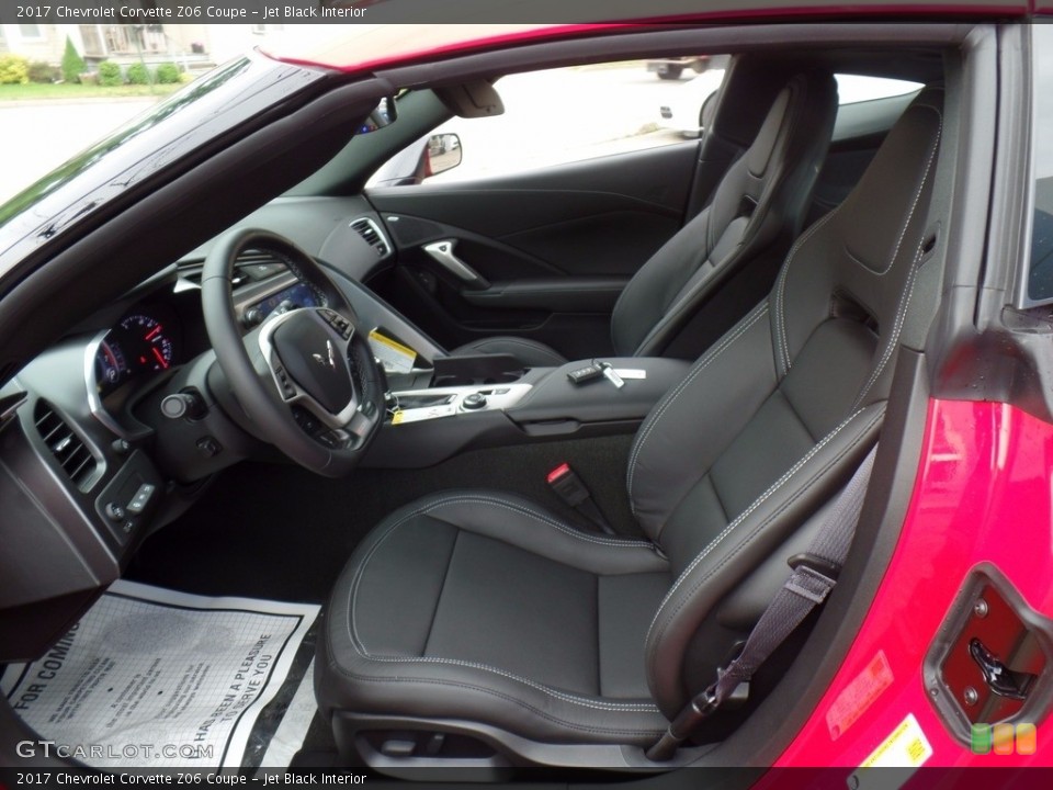 Jet Black Interior Front Seat for the 2017 Chevrolet Corvette Z06 Coupe #121095223