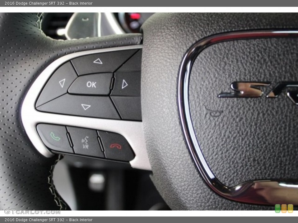 Black Interior Controls for the 2016 Dodge Challenger SRT 392 #121101212