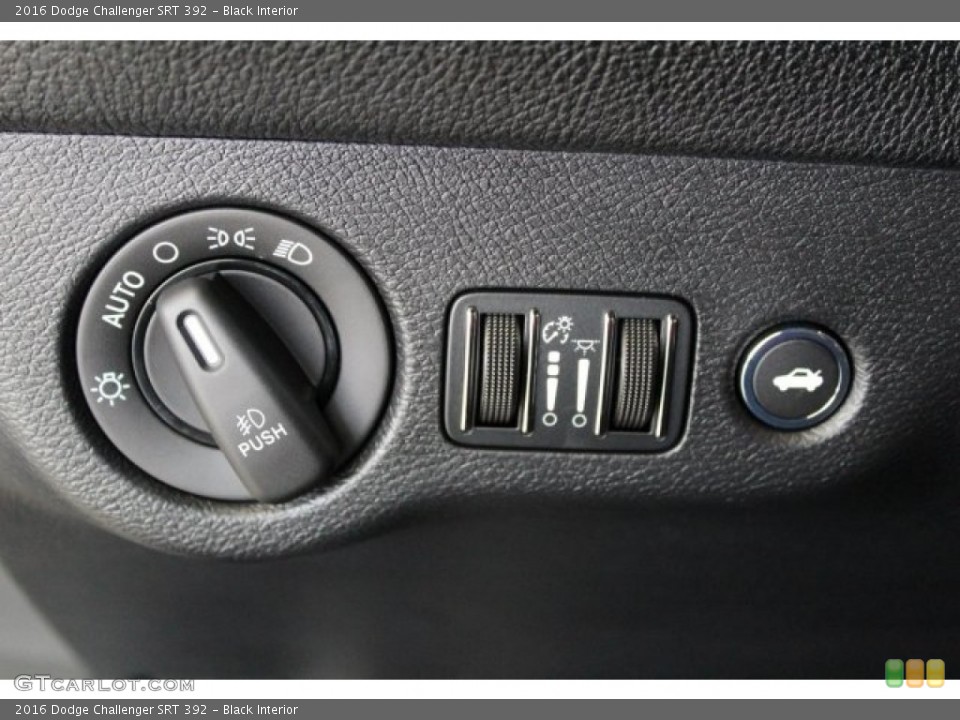 Black Interior Controls for the 2016 Dodge Challenger SRT 392 #121101245