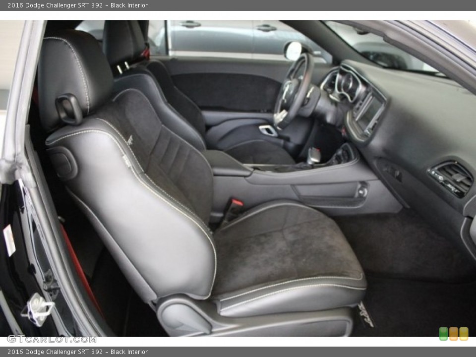 Black Interior Front Seat for the 2016 Dodge Challenger SRT 392 #121101335