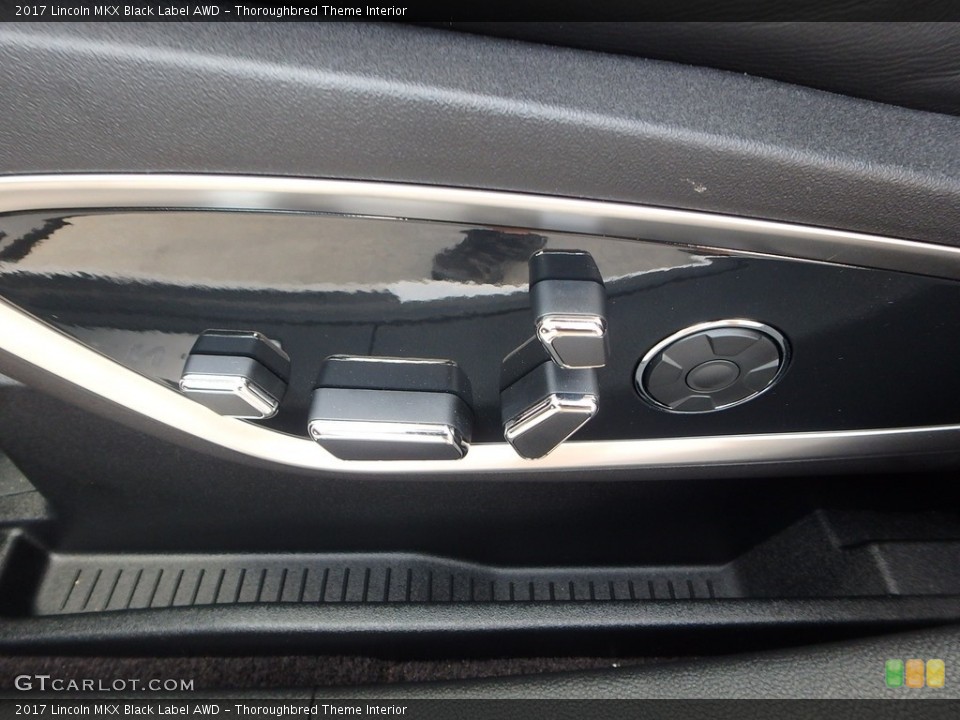 Thoroughbred Theme Interior Controls for the 2017 Lincoln MKX Black Label AWD #121103069