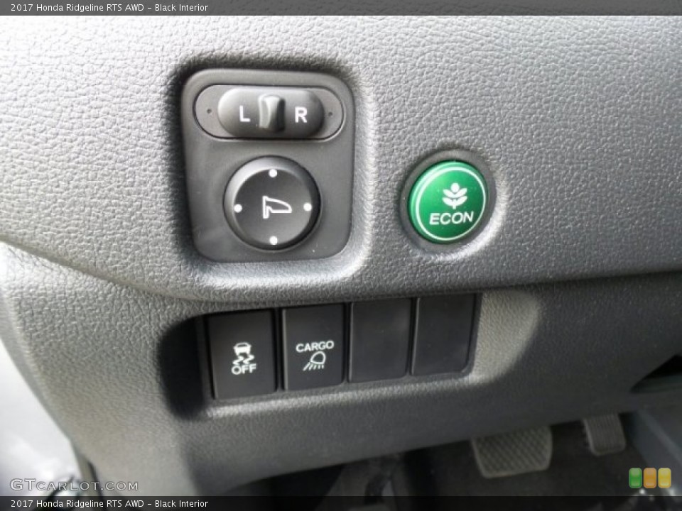Black Interior Controls for the 2017 Honda Ridgeline RTS AWD #121105562
