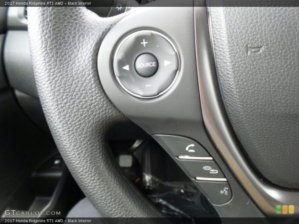 Black Interior Controls for the 2017 Honda Ridgeline RTS AWD #121105646