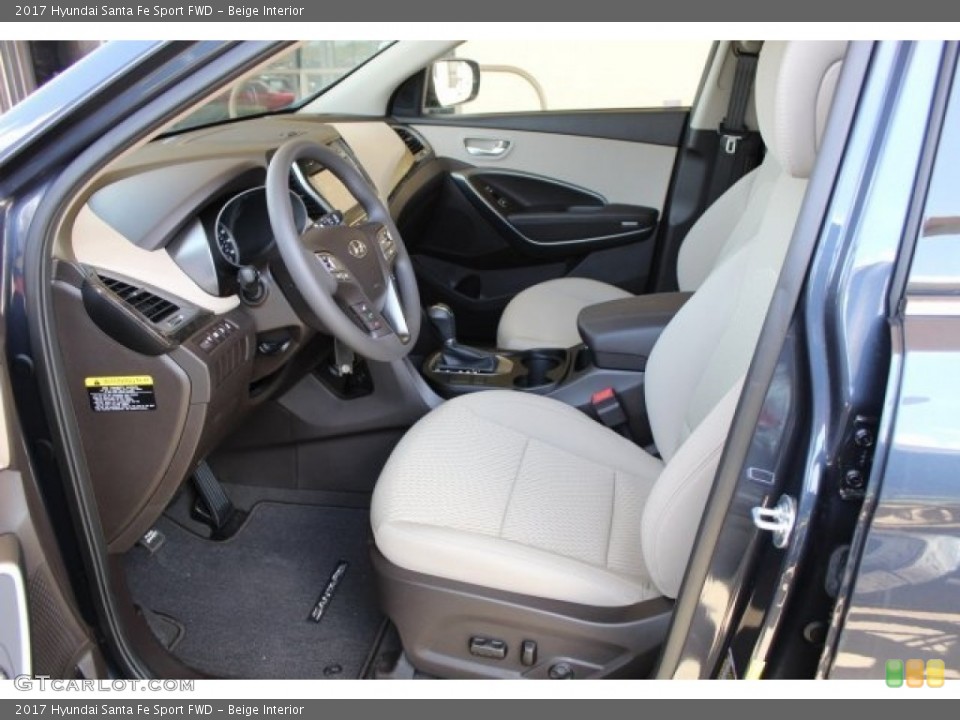 Beige Interior Photo for the 2017 Hyundai Santa Fe Sport FWD #121107608