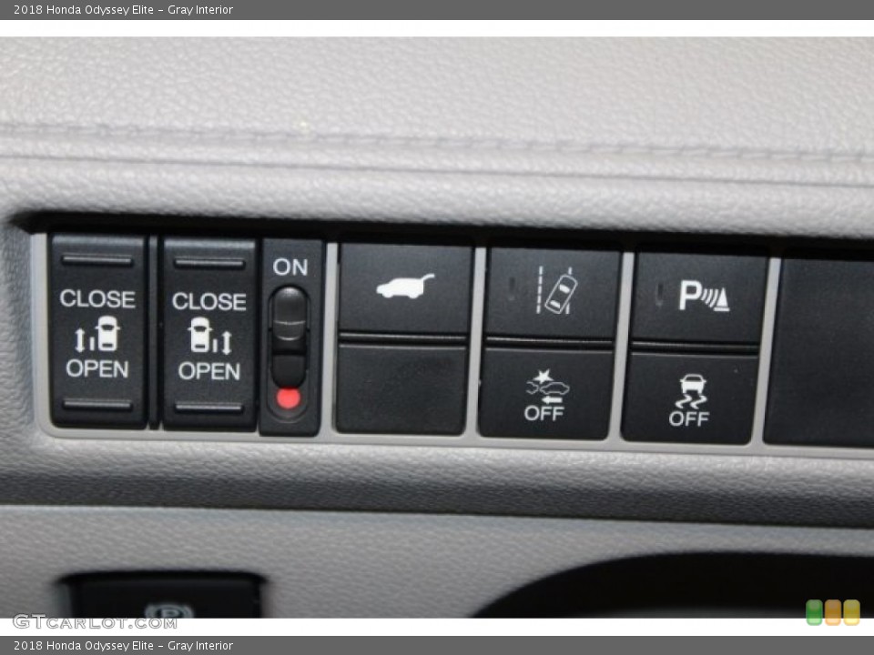 Gray Interior Controls for the 2018 Honda Odyssey Elite #121109948