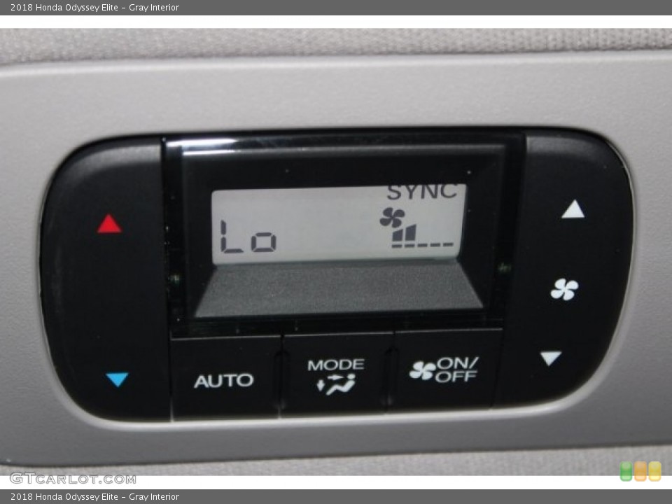 Gray Interior Controls for the 2018 Honda Odyssey Elite #121110017