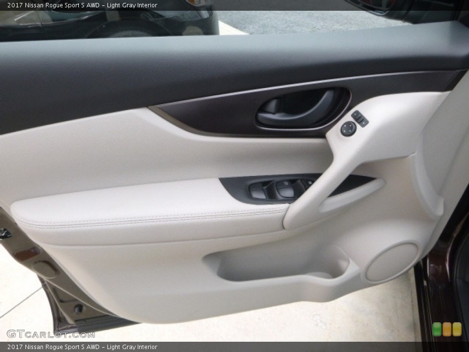 Light Gray Interior Door Panel for the 2017 Nissan Rogue Sport S AWD #121117100