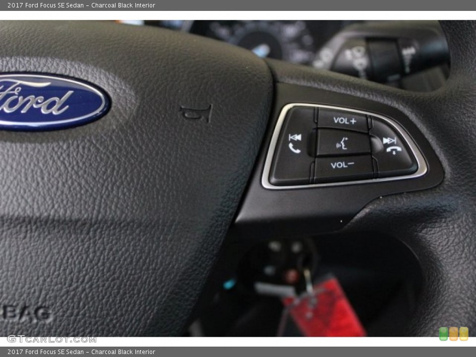 Charcoal Black Interior Controls for the 2017 Ford Focus SE Sedan #121128474