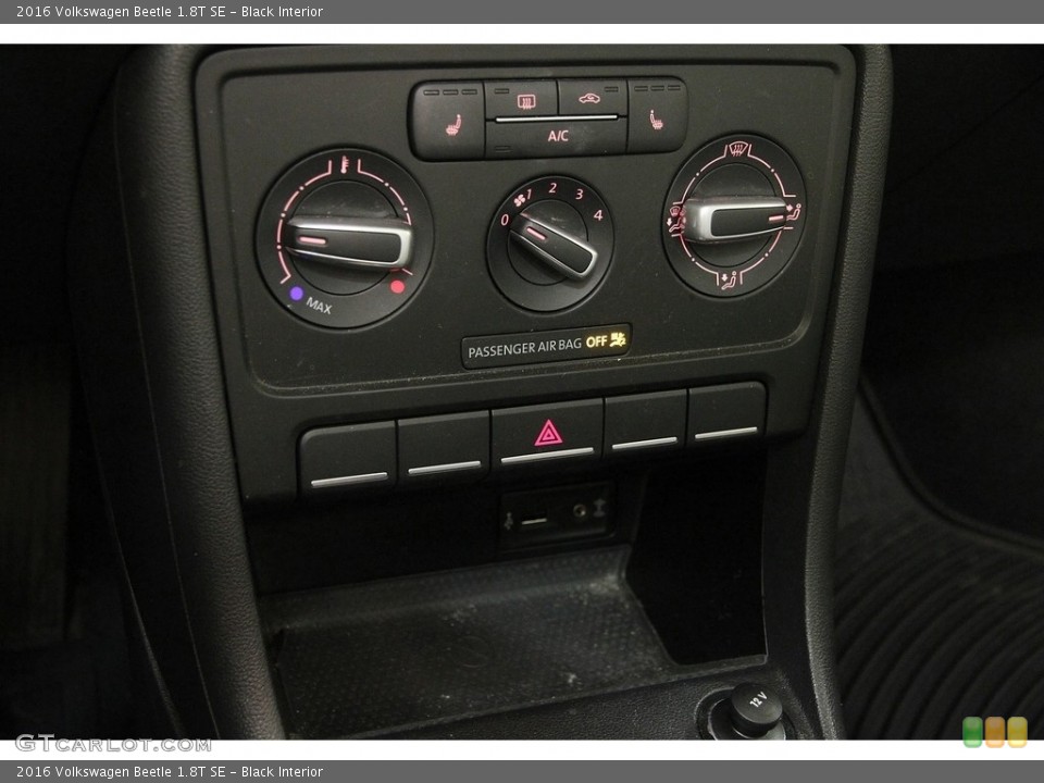 Black Interior Controls for the 2016 Volkswagen Beetle 1.8T SE #121135254