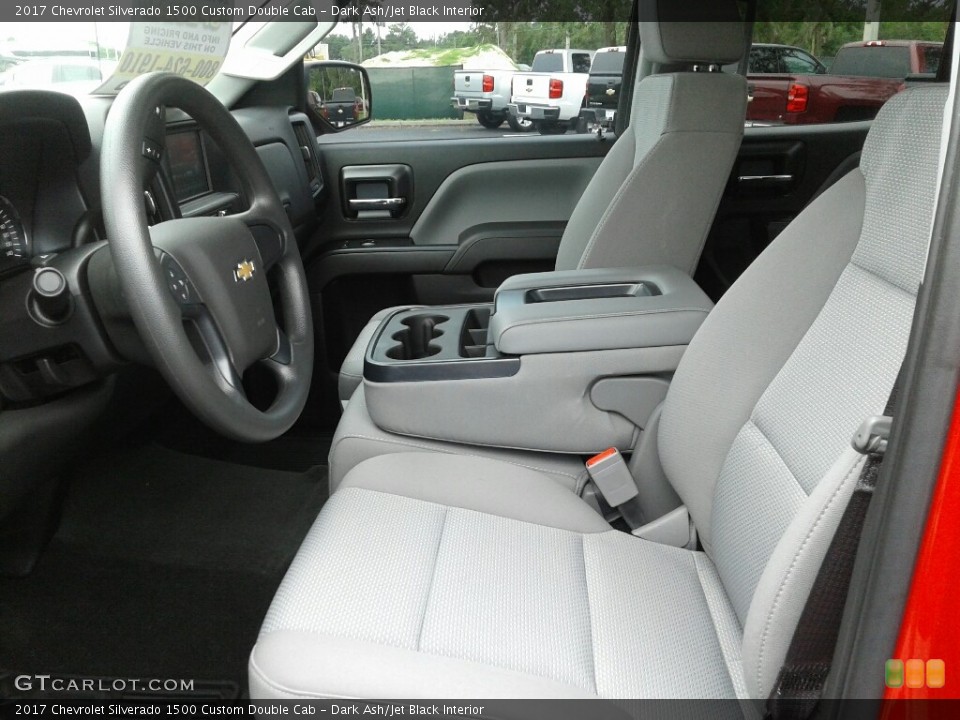 Dark Ash/Jet Black Interior Photo for the 2017 Chevrolet Silverado 1500 Custom Double Cab #121139544
