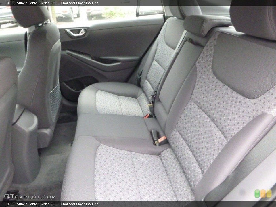 Charcoal Black Interior Rear Seat for the 2017 Hyundai Ioniq Hybrid SEL #121145415