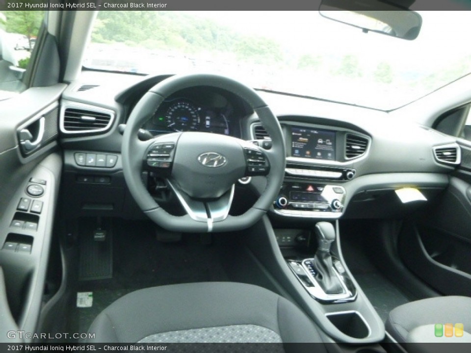 Charcoal Black Interior Dashboard for the 2017 Hyundai Ioniq Hybrid SEL #121145433