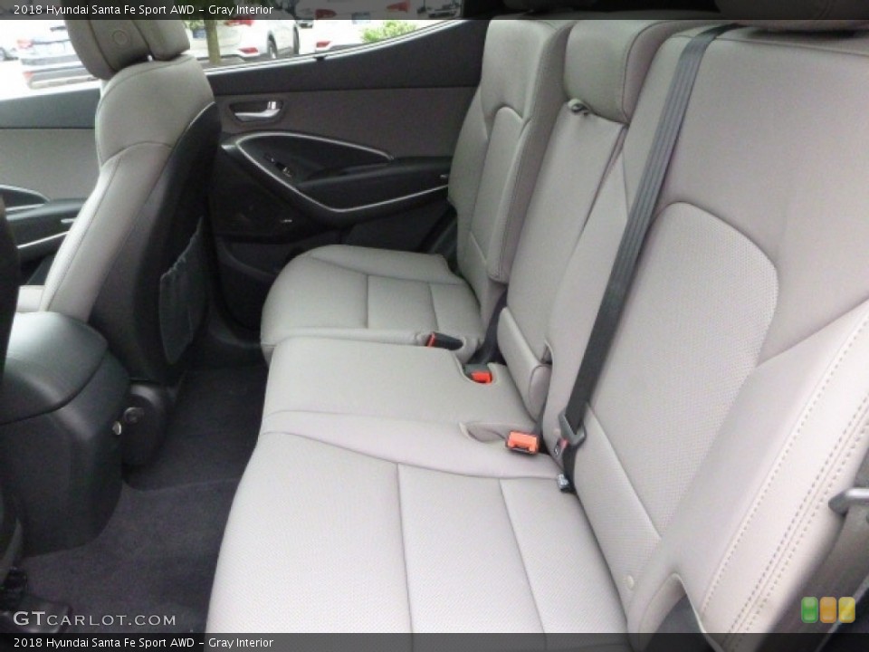 Gray Interior Rear Seat for the 2018 Hyundai Santa Fe Sport AWD #121145651