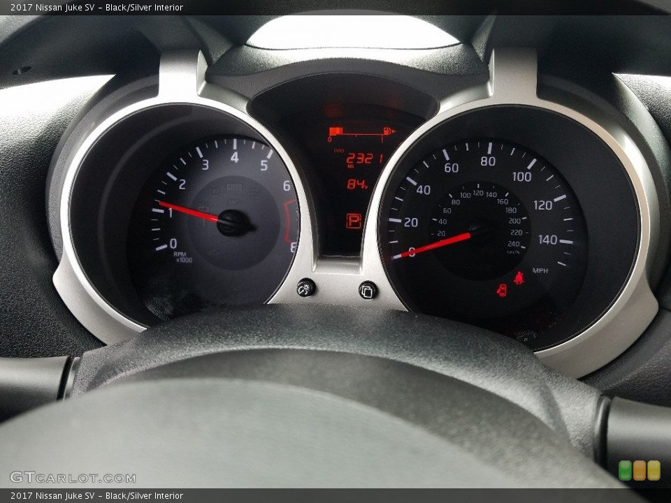 Black/Silver Interior Gauges for the 2017 Nissan Juke SV #121151828